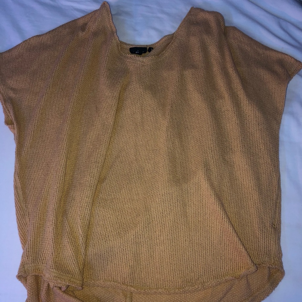 Urban Outfitters yellow short sleeve sweater